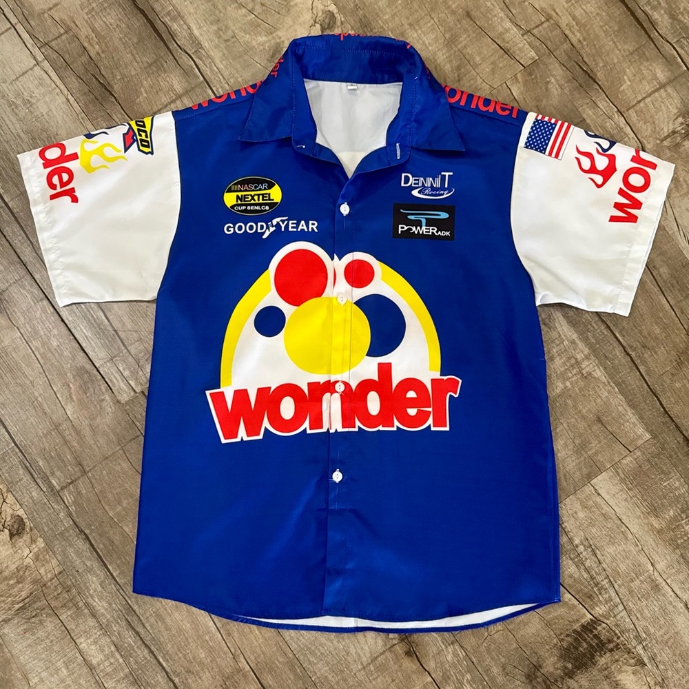 NWOT Ricky Bobby Talladega Nights Shirt Small Wonder Bread Race Car Costume